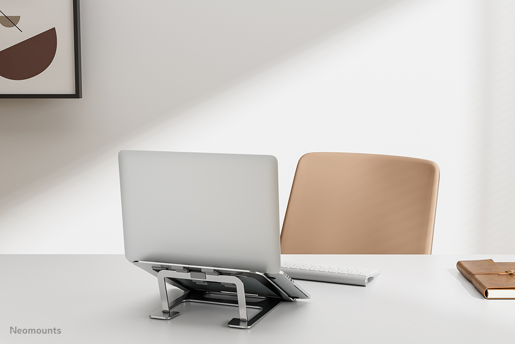Neomounts NSLS085SILVER Laptopstandaard 10-17" - opvouwbaar - compact - universeel